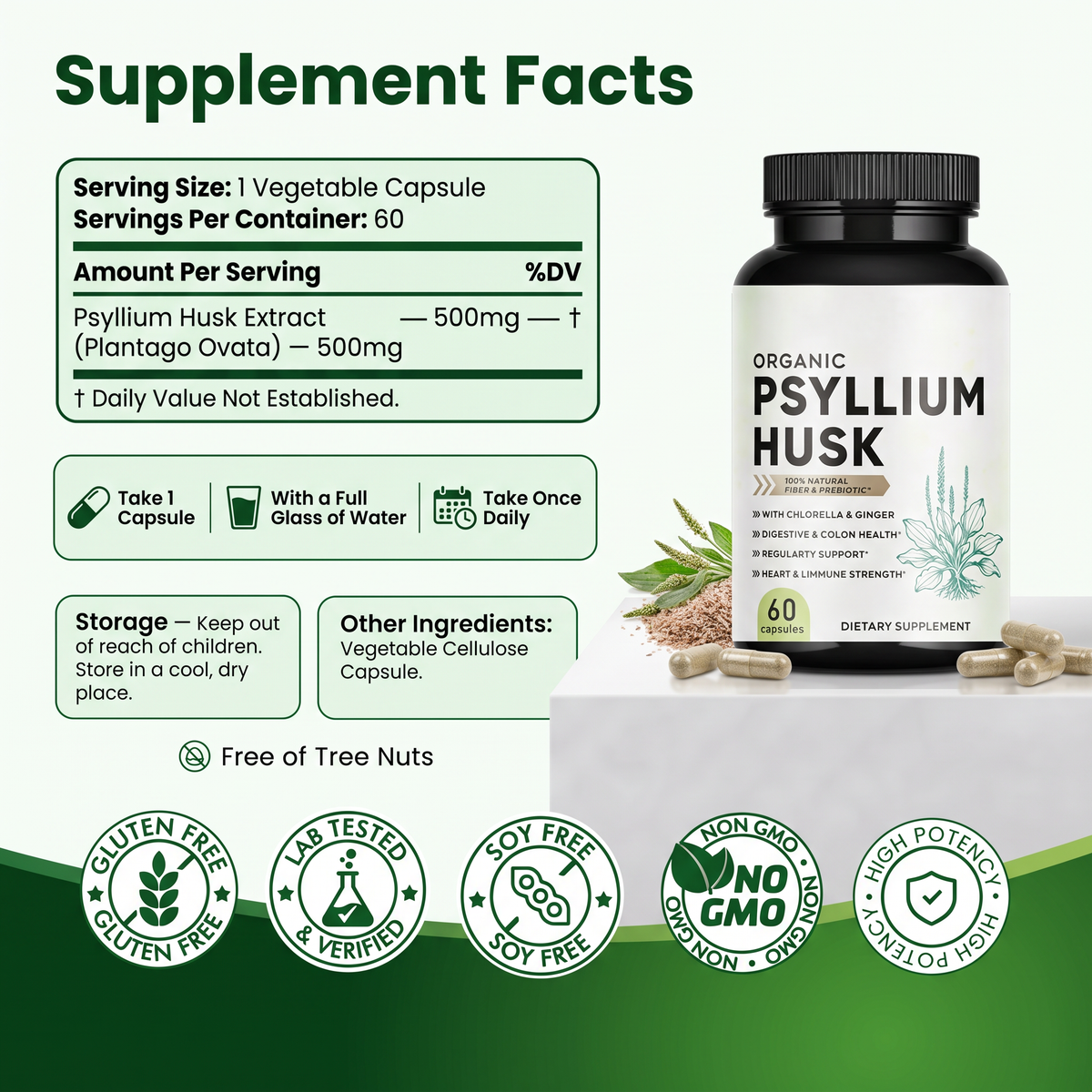 Psyilium Husk Goat Supp