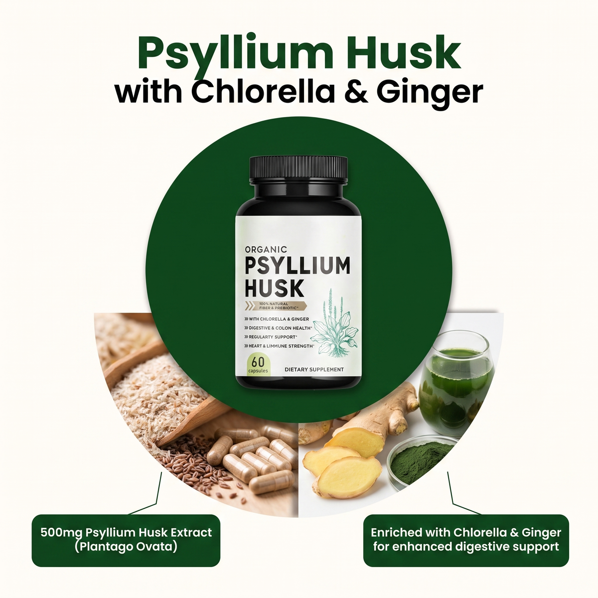 Psyilium Husk Goat Supp