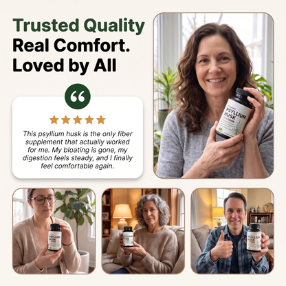Psyllium Husk 500mg with Ginger & Chlorella